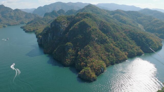 Oksunbong Peak in Danyang/Jecheon, Chungjuho Lake, A cool breeze and a bright moon