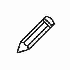 Fototapeta premium Black Pencil Illustration Simple Design Element.