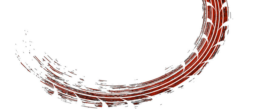 Black tire marks on road, Black rubber tire marks and tread marks, Tire trace track wheels texture and background, Auto tire tread grunge, vector Eps10,