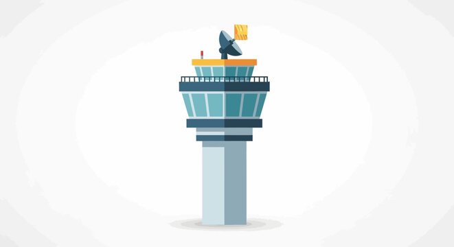 Control Tower Airport Air Traffic Tower.