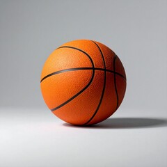 Fototapeta premium Professional Orange Basketball Isolated on a White Studio Background