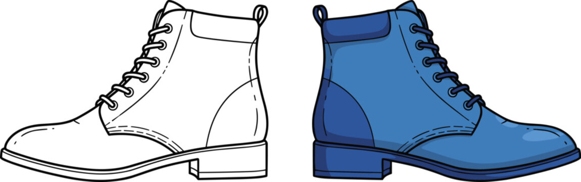 Lace up ankle boots for men and women sturdy footwear for outdoor adventures and city exploration.