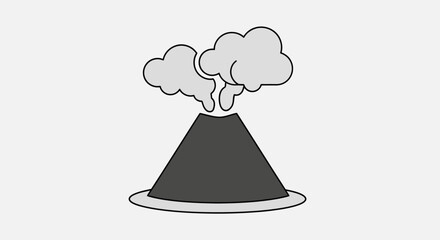 Volcano Eruption Smoke Emissions Geology. © MUHRODIN