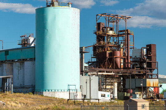USA, CO, Antonio.  Industrial operation producing diatomaceous earth, perlite, and vermiculite from volcanic rock.
