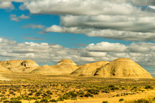 USA, Utah, Manila. Dome shaped hills in the dry landscape not far from Flaming Gorge National Recreation Area.