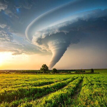 tornado di padang rumput