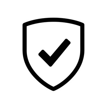 Shield with check mark icon.
