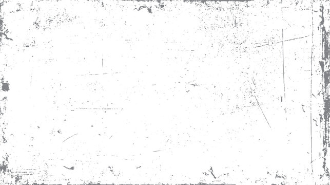 White background with scattered grey speckles and scratches creating a distressed texture effect grunge