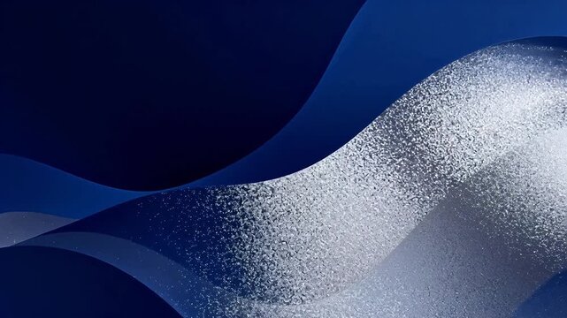 Abstract blue and silver wave patterns