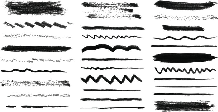 Abstract grunge paint brush stroke texture for design element vector illustration graphic resource image