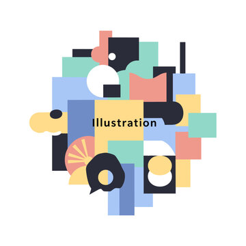 Modern geometric background with a black square on a white background, conveying simplicity and minimalism.