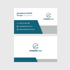 Fototapeta premium COMPANY BUSINESS CARD DESIGN TEMPLATE