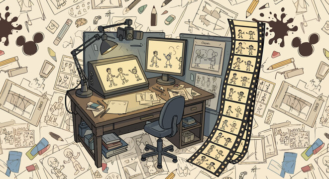 Animation Film Maker Workstation.