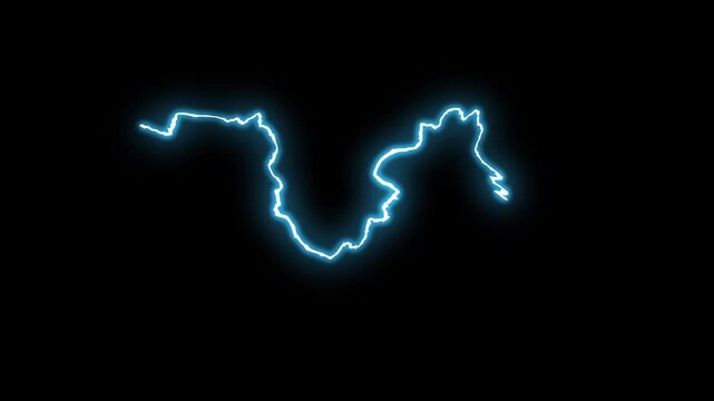 2D cartoon electric lightning flash FX, glowing thunderbolt energy bursts, hand drawn spark explosions, storm boom effects, neon doodle lightning arcs, animated overlay on black screen, 4K