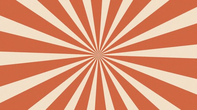 Vintage aesthetic sunburst retro with radial smooth rotation 4K video resolution.