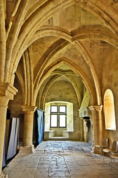 La Roque d'Antheron: interni dell'Abbazia di Silvacane, Luberon, Provenza, Francia