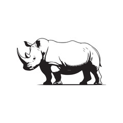 Obraz premium rhino vector illustration