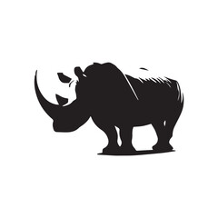 Fototapeta premium rhino vector illustration