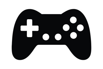 Game controller silhouette vector, Joystick gamepad icon © Pixel Hub