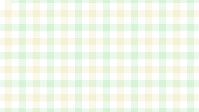 黄色と緑色の2色ギンガムチェック柄背景壁紙、アスペクト比16；9