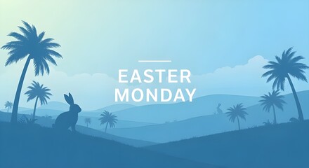 Celebrating easter monday with a tropical beach view