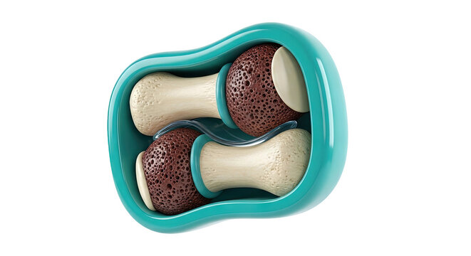3D Render of Bone Trabeculae within a Joint