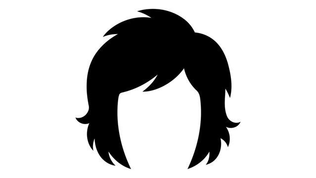 Wig synthetic hair icon