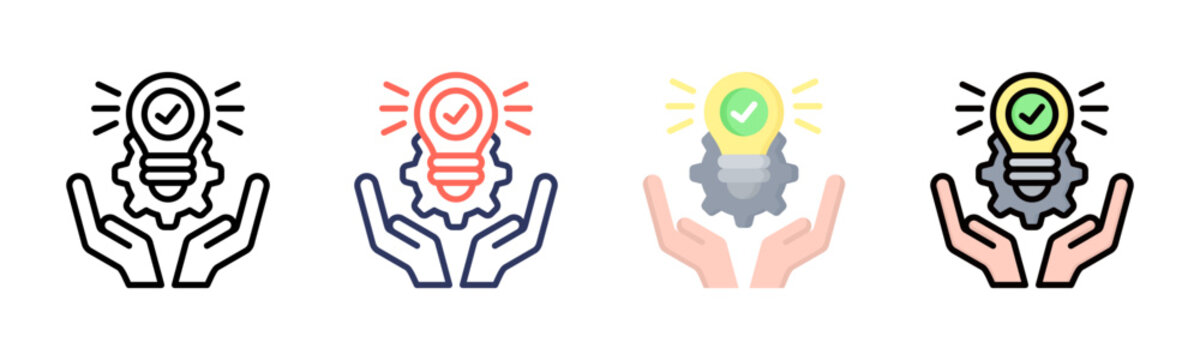 Initiative icon sheet multiple style collection