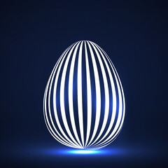 Obraz premium Easter eggs of lines. Vector illustration
