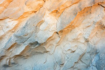 Naklejka premium Rock surface showing details of texture and colors during daylight hours at a natural setting
