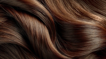Fototapeta premium hair close-up with shiny healthy texture