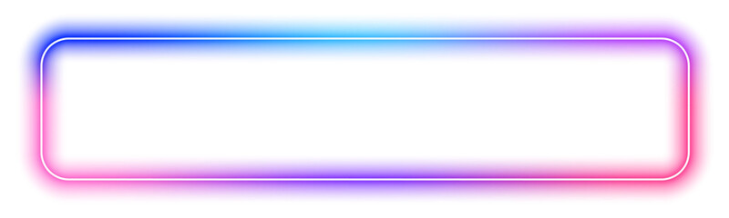 Bright multicolor neon frame with soft glow and elegant light flow, perfect for artistic visuals. png © Romstock