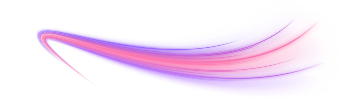Sharp neon speed trail with bright highlights and defined edges, perfect for modern digital art. png