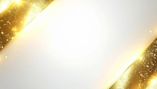 祝典やアニバーサリーの告知を華やかに彩る、ゴールドの斜めラインが走る白い背景素材