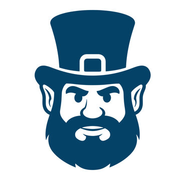 Illustration of a man with a beard and top hat on white background