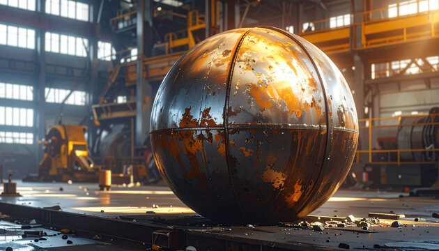 Heavy steel machinery and industrial metal structures define a modern construction site amidst the architecture of the City of London