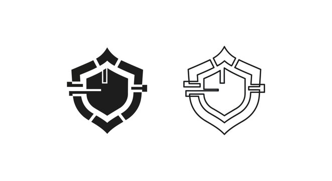 Shield Logo Designs, Vector Shield Icons Vector