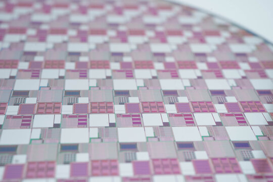 Silicon wafer for manufacturing semiconductor of integrated circuit.
