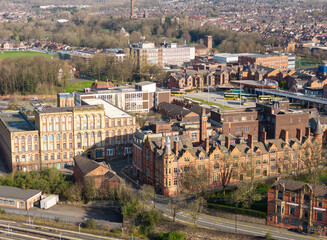 Obraz premium Buildings in Wigan town centre, Lancashire, Greater Manchester, England