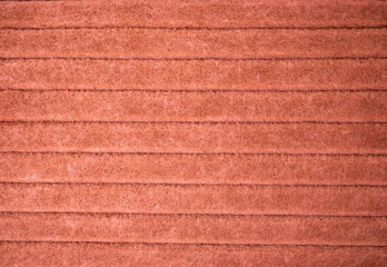 Fototapeta premium Beige Felt Fabric Texture with Horizontal Stripe Pattern Background Surface