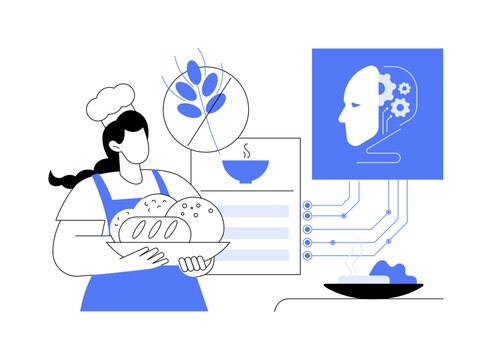 AI-Powered Smart Ingredient Substitution abstract concept vector illustration.