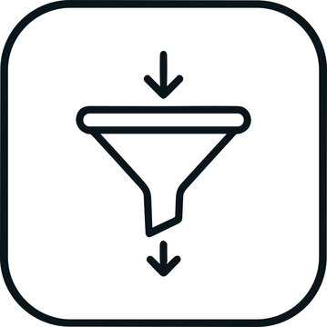 Data Analist Line Flat Icon