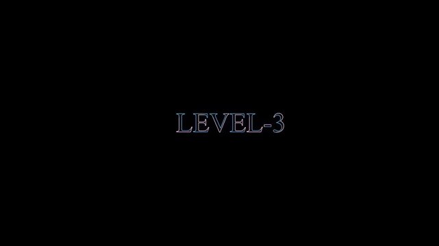 Level 3 Text Animation for Gaming and App Interface