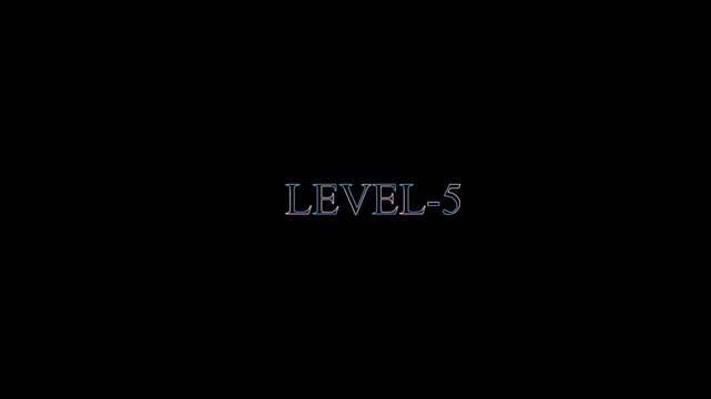 Level 5 Progress Achievement Text for Game UI