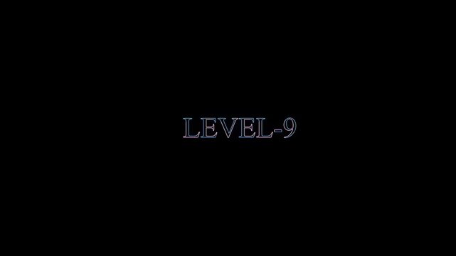 Level 9 Final Stages Gaming Text Motion Design