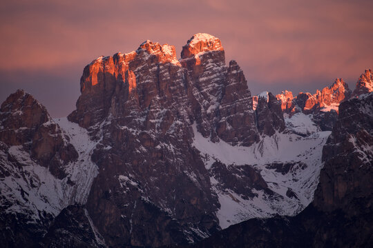 Alba sulla Croda dei Toni - Dolomiti di Sesto