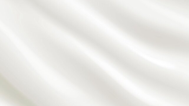 Abstract waving white textile background milk creamy oil wavy texture surface liquid pattern wave silk satin fabric cloth fluttering material animation motion design business ads wallpaper