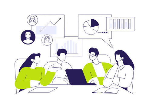 Sociology isolated cartoon vector illustrations.