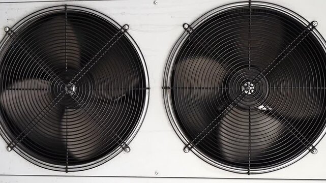 Ventilation Fan in Industrial Cooling Unit