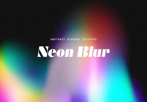 Abstract Neon Blur Gradients